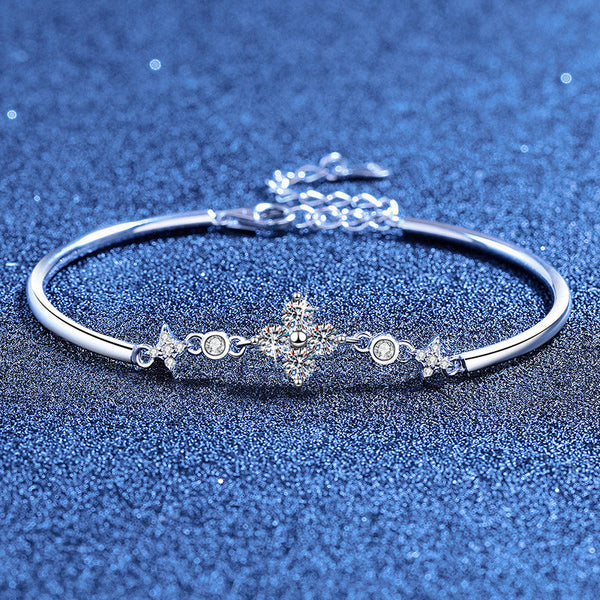 Clover and twin-star bracelet